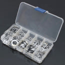 260 Pcs Wear Resistance Stainless Steel Washer Spring Pad Assortment Tool Set