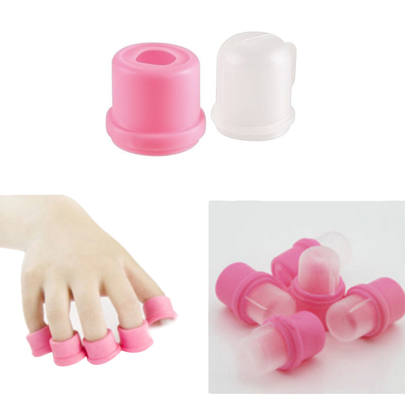 20x Wearable Nail Acrylic Soaker Kits Polish Remover Uv Gel Removal Cap Tip Set