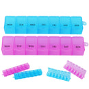 2pcs 7 Day Weekly Pill Travel Box Holder Medicine Dispenser Organiser TBK