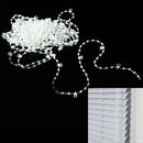 10m Plastic White Roller Shade Vertical Blinds Beads Beaded Chain 3.5" 89mm 1 x
