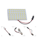5 Set Car Festoon T10 BA9S White LED 48SMD Panel Interior Dome Map Light IVN