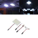 5 Set Car Festoon T10 BA9S White LED 48SMD Panel Interior Dome Map Light KVM