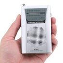 Mini Portable Pocket AM FM Radio Speaker Retractable Antenna 3.5mm Jack  MXH