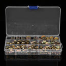 Rivet Nut Tool Kit 175pcs Mixed Zinc Yellow Plated Steel Rivnut Insert Nc