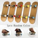 New Complete Wooden Fingerboard Finger Skate Board Grit Box Foam Tape Mapl GNG