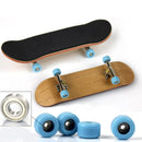 New Complete Wooden Fingerboard Finger Skate Board Grit Box Foam Tape Mapl GNG