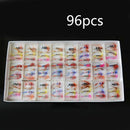 96pcs / set Trout Bait Dry Fly Fishing Hooks Streamer Lure Kit BVY