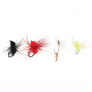 96pcs / set Trout Bait Dry Fly Fishing Hooks Streamer Lure Kit BVY