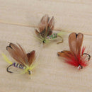 12pcs Fly Fishing Flies Assortment Trout Fly Fishing Flies Wet Dry Fli OKT