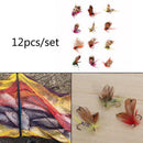 12pcs Fly Fishing Flies Assortment Trout Fly Fishing Flies Wet Dry Fli OKT