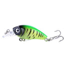 5x Minnow Fishing Lures Bass Crankbait Hooks Tackle Crank Baits + Fishi RVN