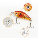 5x Minnow Fishing Lures Bass Crankbait Hooks Tackle Crank Baits + Fishi RVN