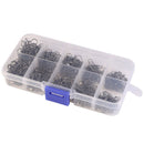 200pcs Rolling Swivels Sea Fishing Tackle Rigs Carp Size 2/4/5/6/8/12