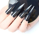 0.5G Mirror Black Nail Powder Pretty Nail Art DIY Chrome Pigment Glitter Dust