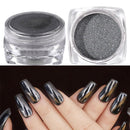 0.5G Mirror Black Nail Powder Pretty Nail Art DIY Chrome Pigment Glitter Dust