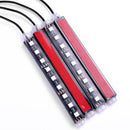 4pcs 9 LED Car Interior Lights Footwell Strip Light Atmosphere Decor Lamp  ZFU