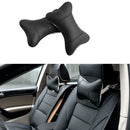 2PCS Car Seat Head Neck Rest Support Cushion Pad HeadRest Pillow Bone Shaped Set