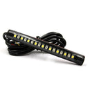 2x Flexible 17 LED Strip Light Brake Turn Signal Indicator Red+Amber Motorcycle