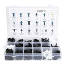 435Pcs Car Retainer Push Pin Rivet Fasteners Trim Moulding Clip Assortments Kit