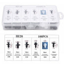 100 x 6 Mode Car SUV Push Pin Rivet Clips Fenders Bumper Panel Retainer Fa JNR