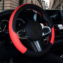 1* Car PVC Leather Steering Wheel Cover Anti-slip Protector 38cm /15inch  AFO