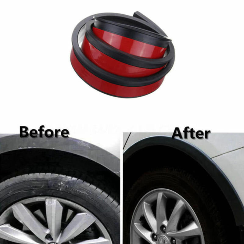 2x Car Wheel Arch Trim Fender Flare Wheel Eyebrow Protector Stick Rubb LGI
