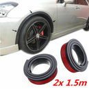2Pcs Car Wheel Arch Trim Fender Flare Wheel Eyebrow Protector Stick Rubb sdf