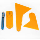 7pcs Car Auto Window Scraper Wrap Tint Vinyl Film Squeegee Cleaning Tool K IBP