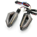2Pc Universal Motorcycle 18-LED Amber Turn Signal Blue DRL Indicator Light UOW