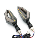 2x Motorcycle 18LED Amber Turn Signal Indicator Lights 9LED Red Brake La IVV