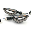 2x Motorcycle 18LED Amber Turn Signal Indicator Lights 9LED Red Brake La IVV