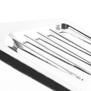 2 Chrome Car Side Air Vent Fender Cover Hood Grille Pointed Decorative St DRU