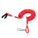2 Pcs Boat Outboard Engine Motor Kill Stop Switch Safety Lanyard Clip XQH