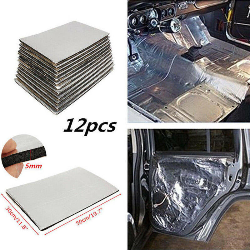 12 Pcs 5mm Car Hood Floor Sound Heat Noise Insulation Closed Cell Foam ghf HZL