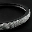1Pc New Car Truck Steering Wheel Cover Bling Rhinestone Leather Univers NNZ
