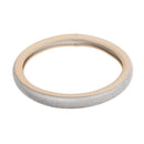 1x 38CM Car Crystal Steering Wheel Cover PU Leather Rhinestones Beige  VQX