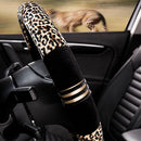 1Pc Leopard Print Plush Car SUV Steering Wheel Cover Keep Warm WVQ