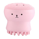 Pink Silicon Face Wash Tool Bubble Cute Animal Hand Squeeze Deep Clean Make Up