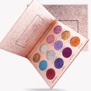 12 Color Powder Glitter Eyeshadow Super Flash Makeup Eye Shadow Cosmetic Palette