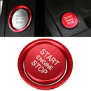 1X New For Audi A4 A6 Q5 A7 Car Start Stop Engine Switch Red Push Button Cover
