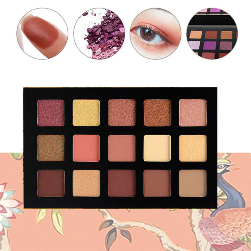 15 Colors Eyeshadow Palette Beauty Makeup Shimmer Matte Gift Eye Shadow