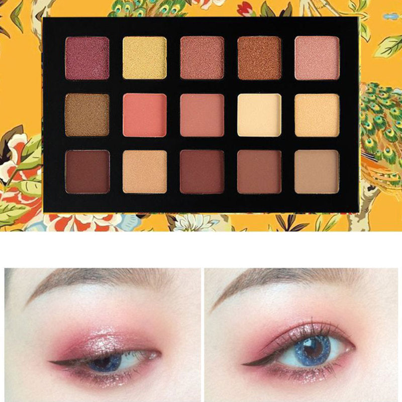 15 Colors Eyeshadow Palette Beauty Makeup Shimmer Matte Gift Eye Shadow