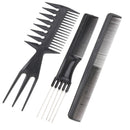 10 piece Hair Styling Comb Set Professional Black Hairdressing Brush Barbers nb