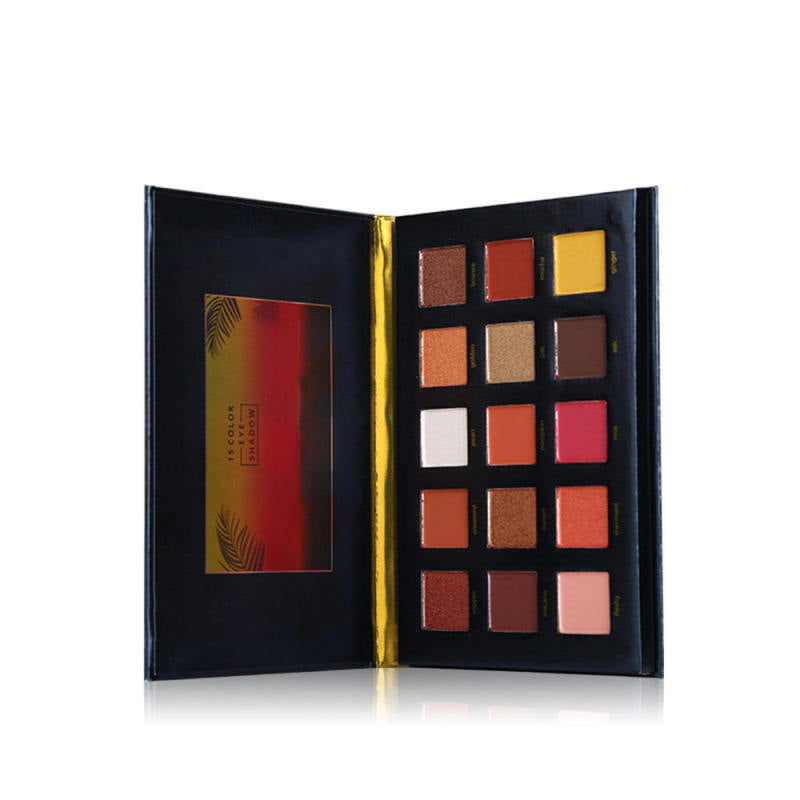 Professional 15 Colors Beauty Glazed Sunset Eyeshadow Eye Shadow Palet ZRE