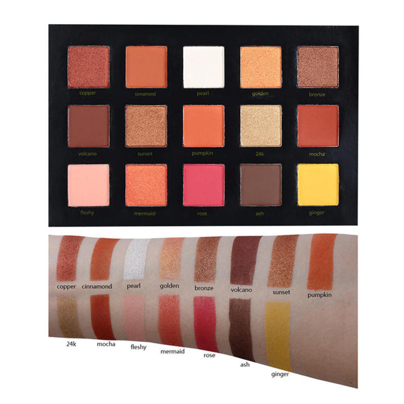 Professional 15 Colors Beauty Glazed Sunset Eyeshadow Eye Shadow Palet ZRE