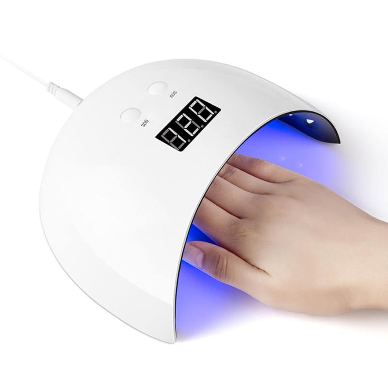 Professional 24W Manicure Tool Kit LED / UV Phototherapy Nail Gel Lamp Fast Dry
