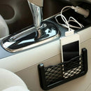 2pcs Universal Car Net Bag Phone Holder Storage Pocket Organizer for wallet keys