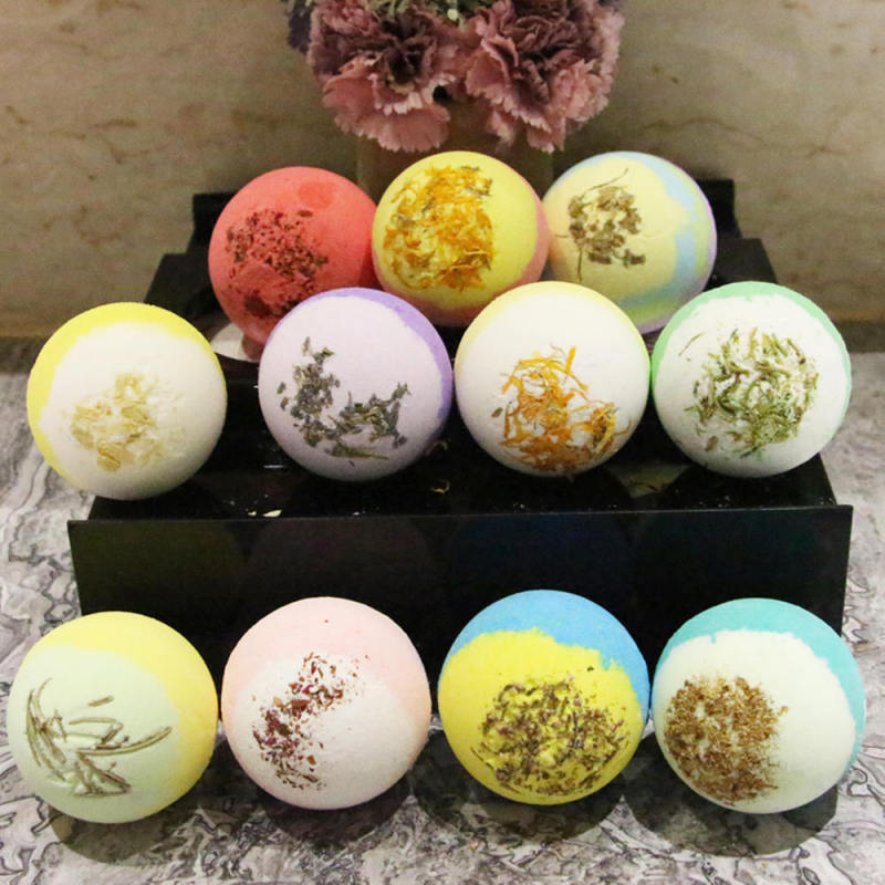 Random Bath Salts Ball Organic Fizzy Bath Bombs Tool Handmade SPA Stress Relief