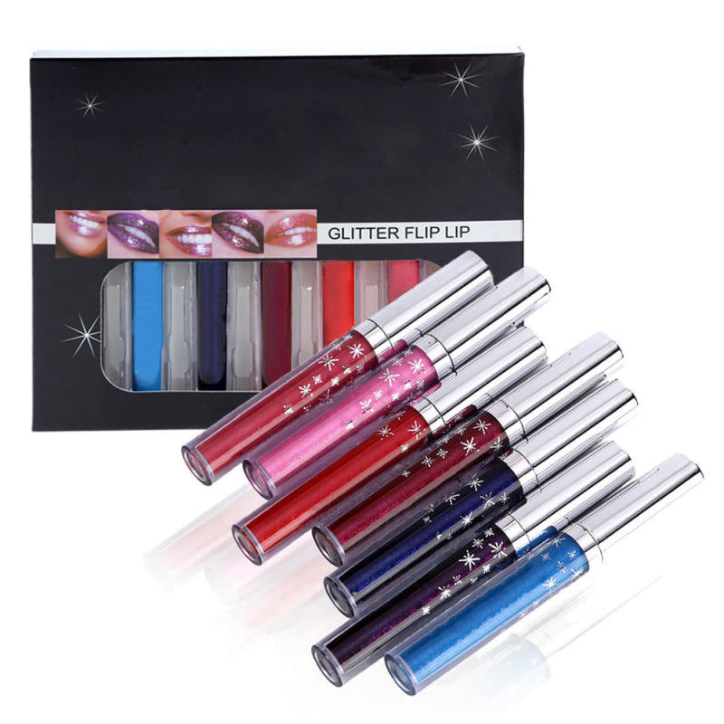 7 Color Lip Gloss Suit Fashion Makeup Professional 1 Boxes Lipstick Suit S WMH