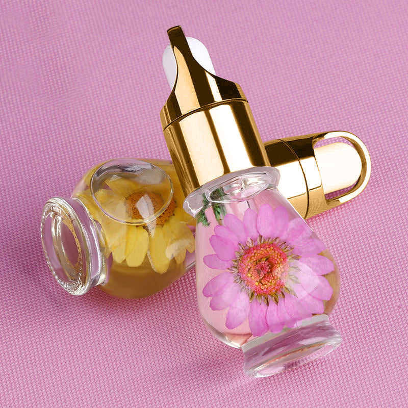 15ml Nail Nutritional Cuticle Oil Dry Flower Fresh Flavor Manicure Tool Ra PVM